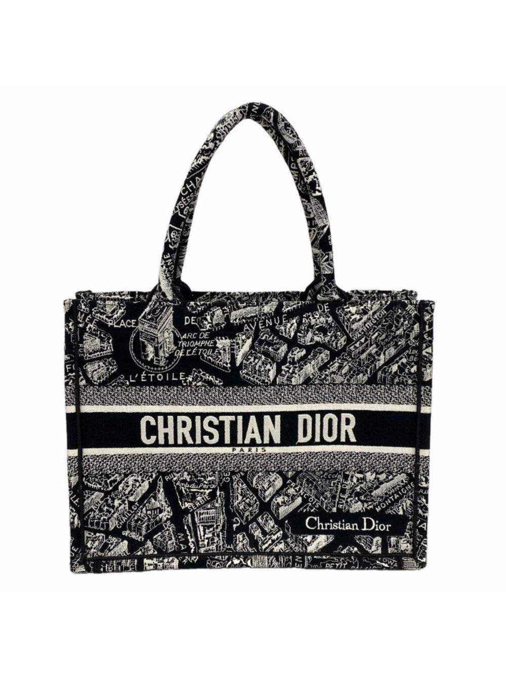 Dior Tote Bag Book Canvas Black